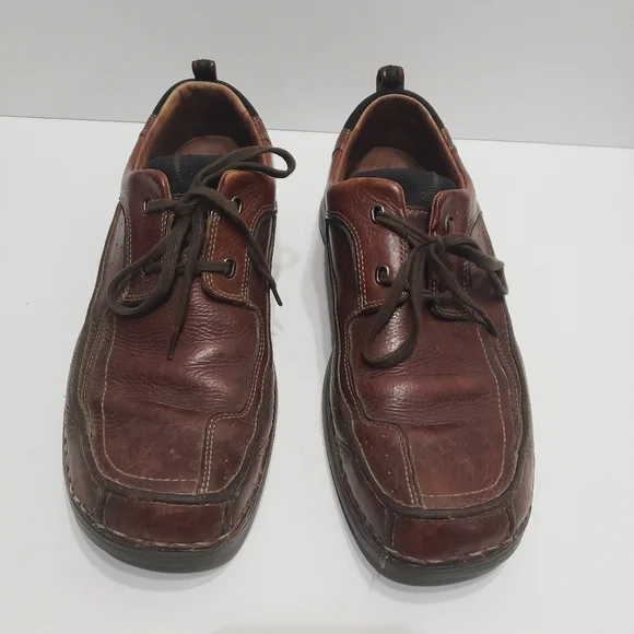 Clarks Men's Brown Leather Loafer Shoes
